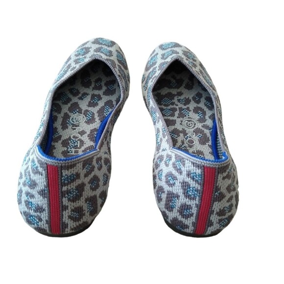 Rothys The Flats in Spotted Leopard Grey/Blue - Picture 7 of 12